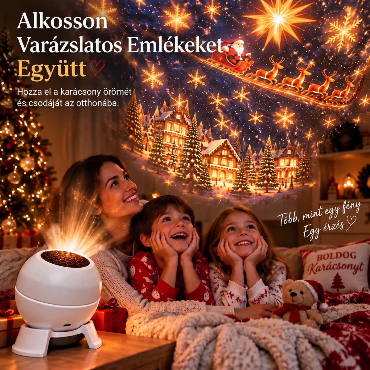 ❄️🔥SCNDR® Prémium Karácsonyi Fényprojektor – Ünnepi Kollekció 🎄