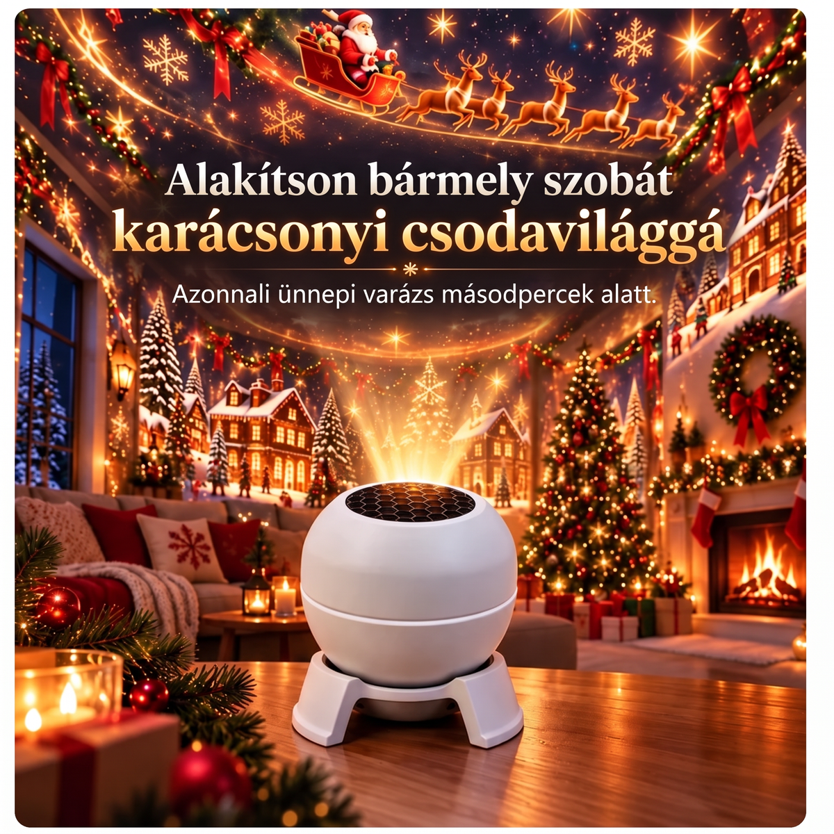 ❄️🔥SCNDR® Prémium Karácsonyi Fényprojektor – Ünnepi Kollekció 🎄