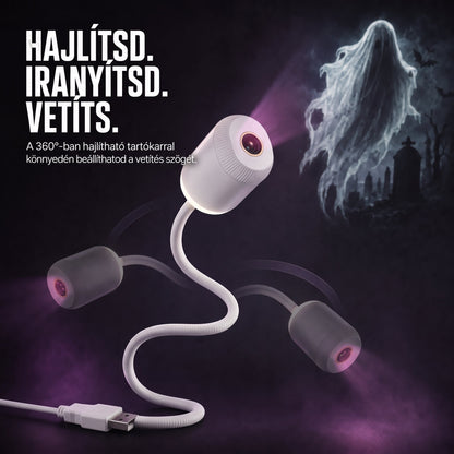 🎃🎃𝑺𝑪𝑵𝑫𝑹® CinemaGlow | Mini-Proyector HD de Terror para Halloween