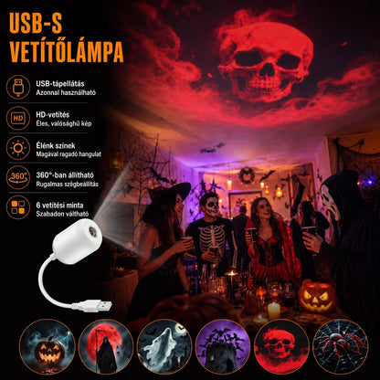 🎃🎃𝑺𝑪𝑵𝑫𝑹® CinemaGlow | Mini-Proyector HD de Terror para Halloween