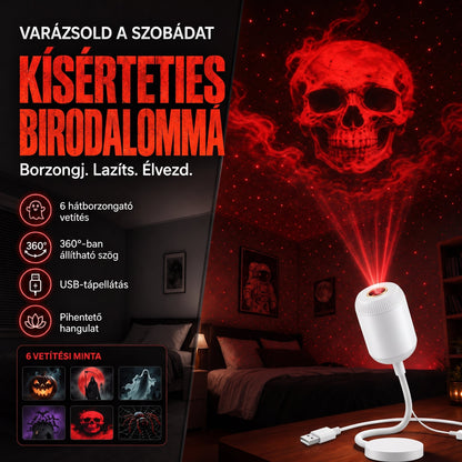 🎃🎃𝑺𝑪𝑵𝑫𝑹® CinemaGlow | Mini-Proyector HD de Terror para Halloween