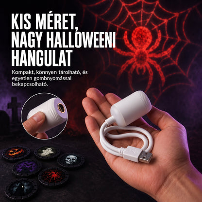 🎃🎃𝑺𝑪𝑵𝑫𝑹® CinemaGlow | Mini-Proyector HD de Terror para Halloween