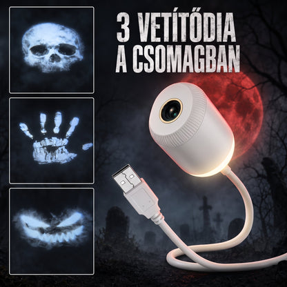 🎃🎃𝑺𝑪𝑵𝑫𝑹® CinemaGlow | Mini-Proyector HD de Terror para Halloween